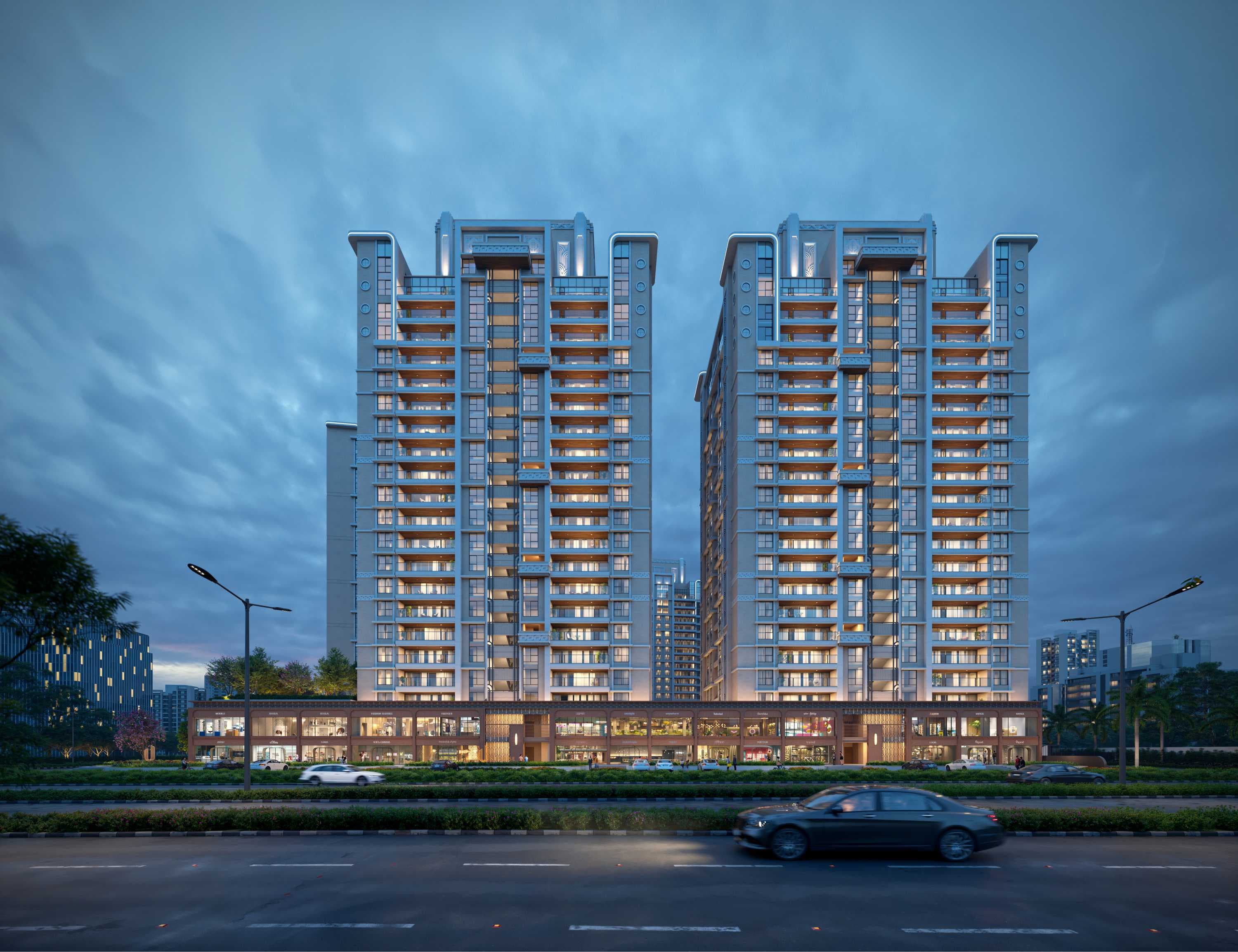 The Universe by Venus primary architectural exterior — Venus dev in Ambawadi