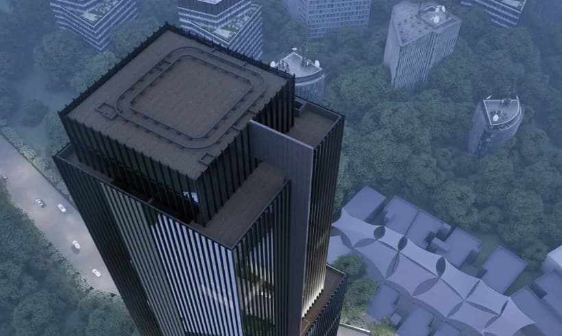Titanium World Tower architectural view 5
